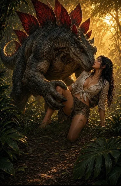 Mated to the Stegosaurus — Concept Art